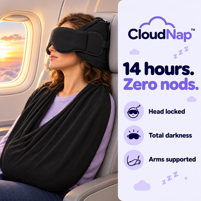 CloudNap™ 3-in-1 Travel Comfort.