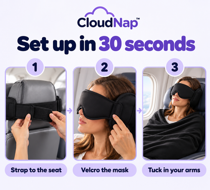 CloudNap™ 3-in-1 Travel Comfort.